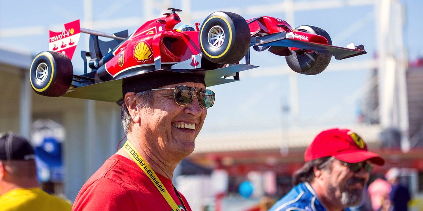 Ferrari hat guy at COTA